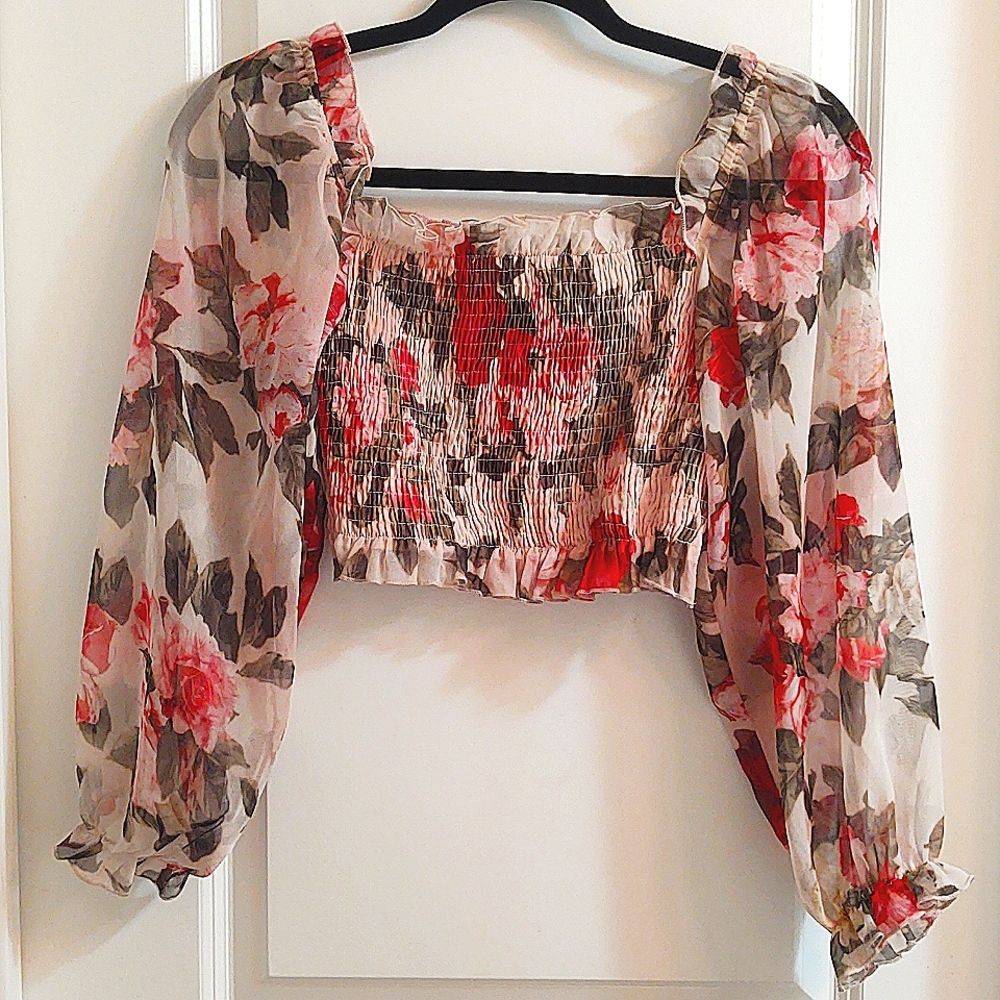 JJ's Fairyland Rose Crop Top